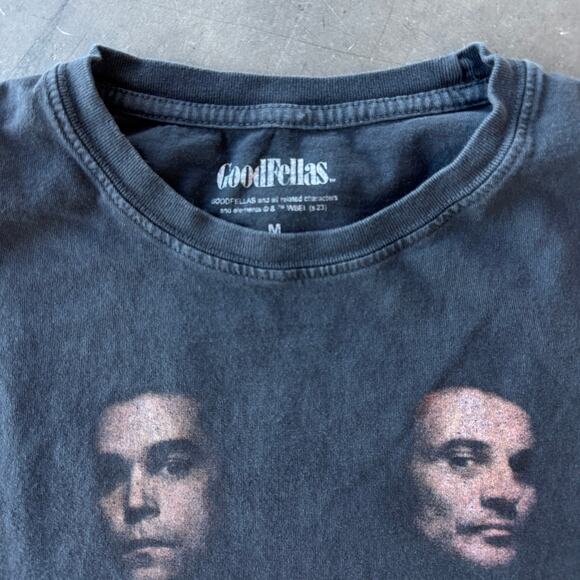 Vintage Y2k Goodfellas Movie Black Graphic Tee Short Sleeve Medium - Picture 3 of 5